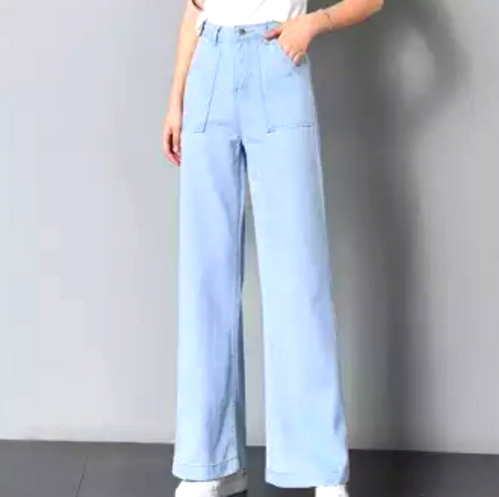 Mango Vintage Wide Leg, High Waist Summers Pants